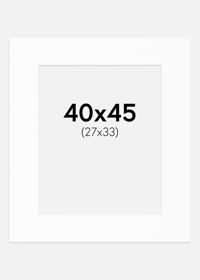 Paszpartu Standard fehér (fehér mag) 40x45 cm (27x33)