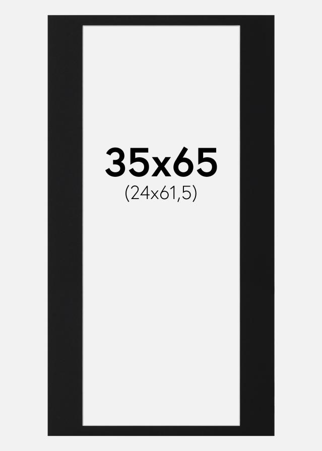 Paszpartu Fekete Standard (Fehér Mag) 35x65 cm (24x61,5)