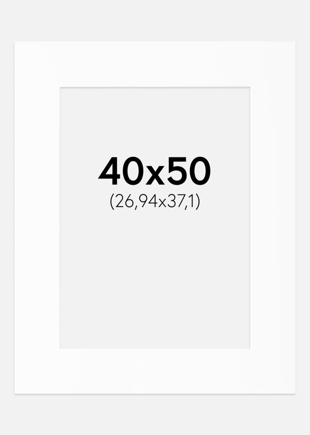 Paszpartu Standard fehér (fehér mag) 40x50 cm (26,94x37,1)