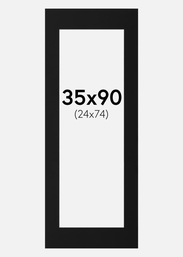 Paszpartu Fekete Standard (Fehér Mag) 35x90 cm (24x74)