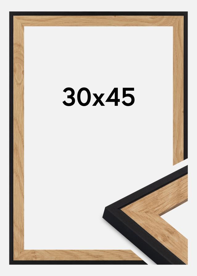 Keret Iris Akrilüveg Fekete 30x45 cm