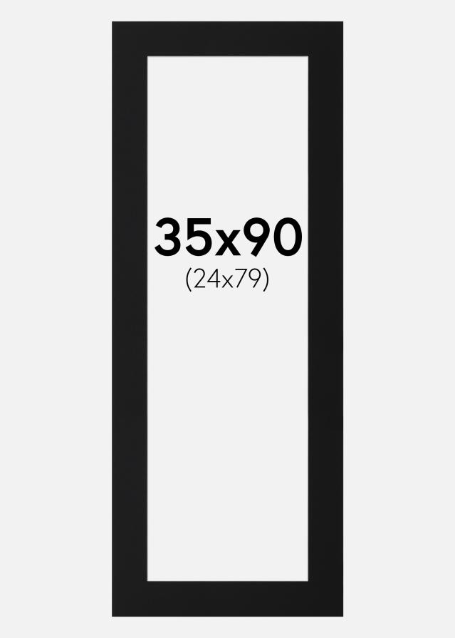 Paszpartu Fekete Standard (Fehér Mag) 35x90 cm (24x79)