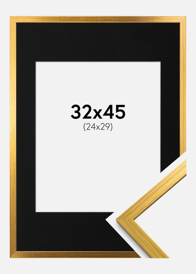 Keret Edsbyn Arany 32x45 cm - Paszpartu Fekete 25x30 cm