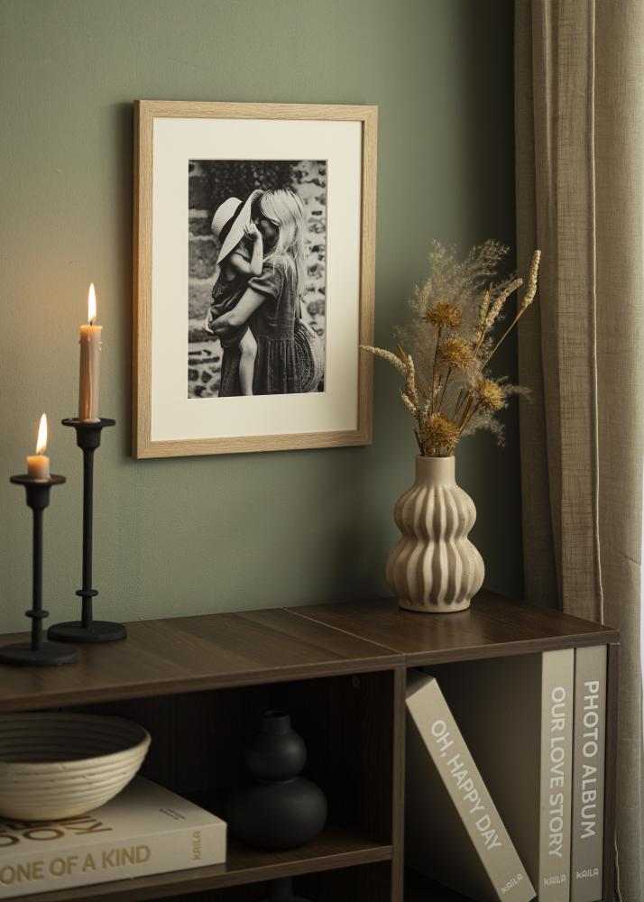 Paszpartu Piszkosfehér Fehér él 50x60 cm (39x49)