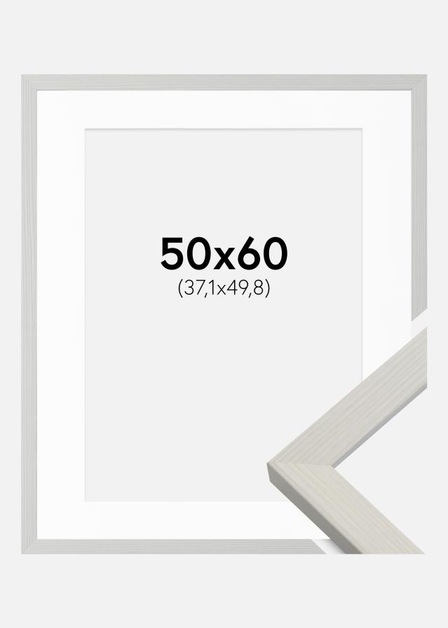Keret Fiorito Fehér 50x60 cm - Paszpartu Fehér 15x20 inches
