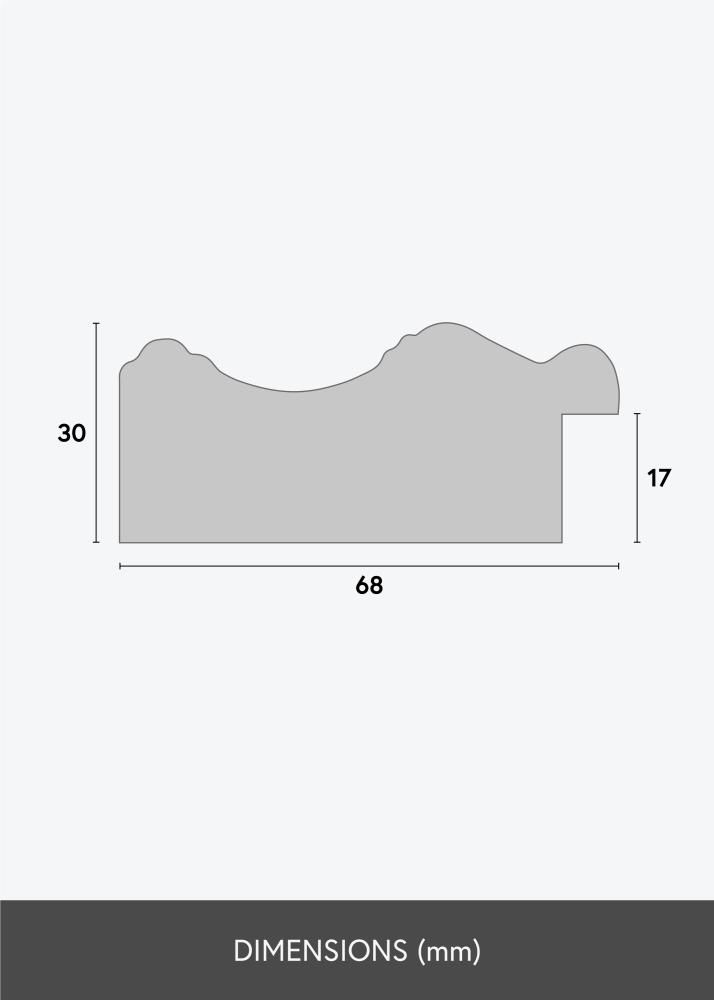 Tükör Drottningholm Arany - Egyéni méret