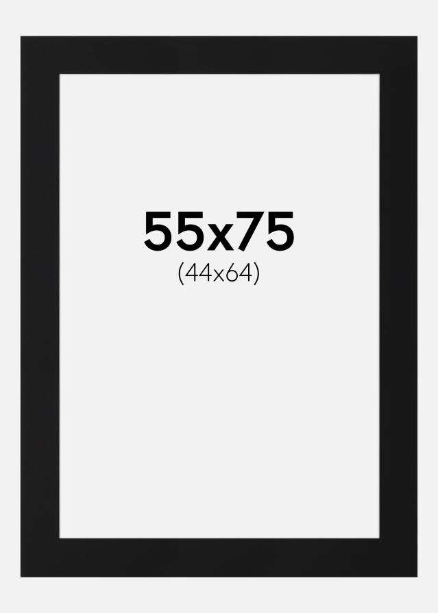 Paszpartu Fekete Standard (Fehér Mag) 55x75 cm (44x64)