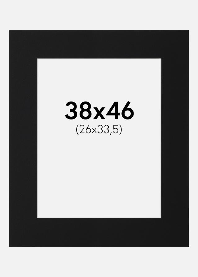 Paszpartu Fekete Standard (Fehér Mag) 38x46 cm (26x33,5)