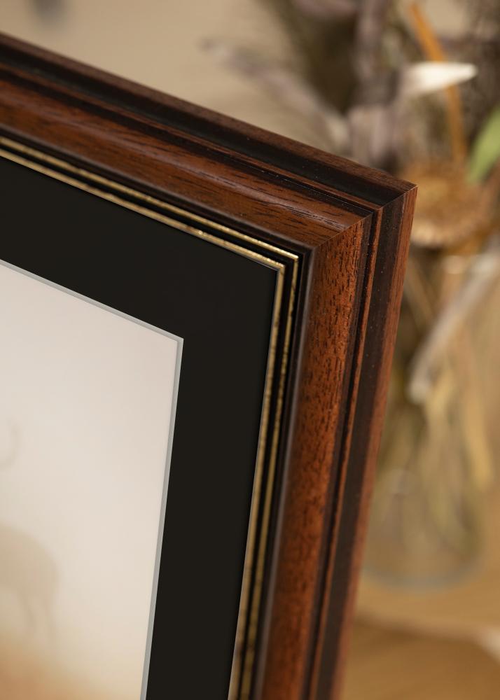 Keret Old Retró 30x40 cm - Paszpartu Fekete 21x29,7 cm (A4)