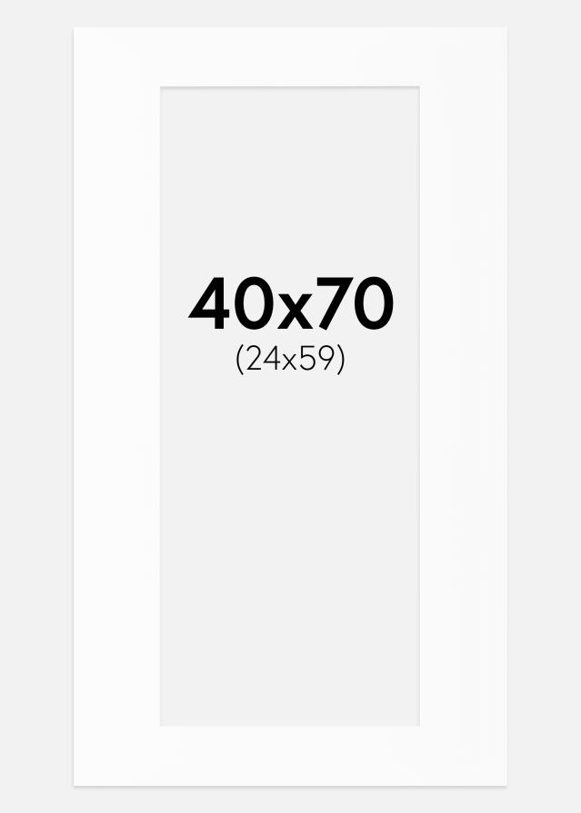 Paszpartu Fehér Standard Fehér él 40x70 cm (24x59)
