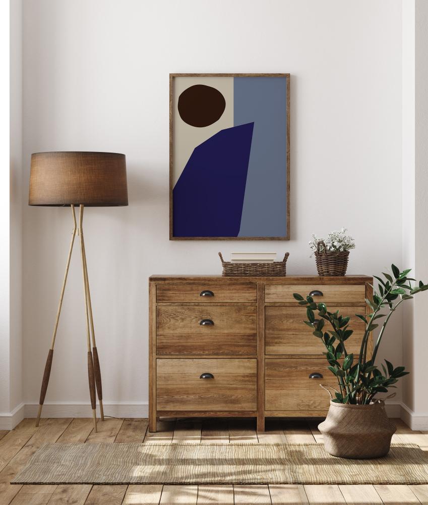 Color Blocks Blue Poszter