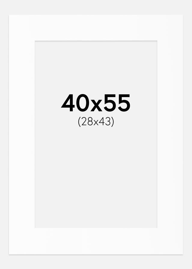 Paszpartu Standard fehér (fehér mag) 40x55 cm (28x43)