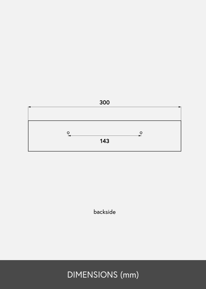 KAILA Képtartó Polc Fehér 30 cm