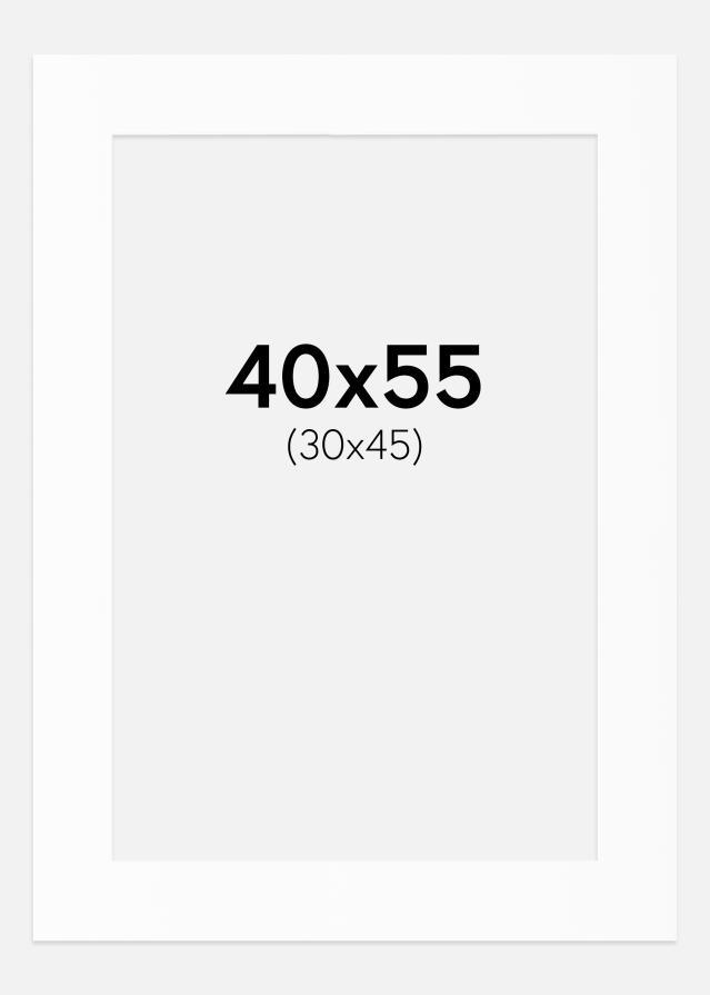 Paszpartu Standard fehér (fehér mag) 40x55 cm (30x45)