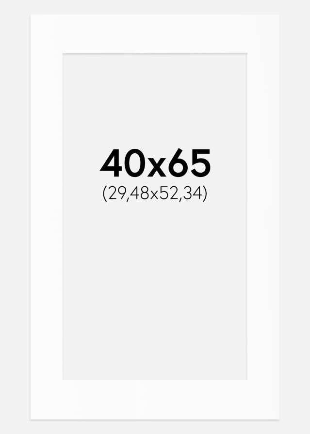 Paszpartu Standard fehér (fehér mag) 40x65 cm (29,48x52,34)