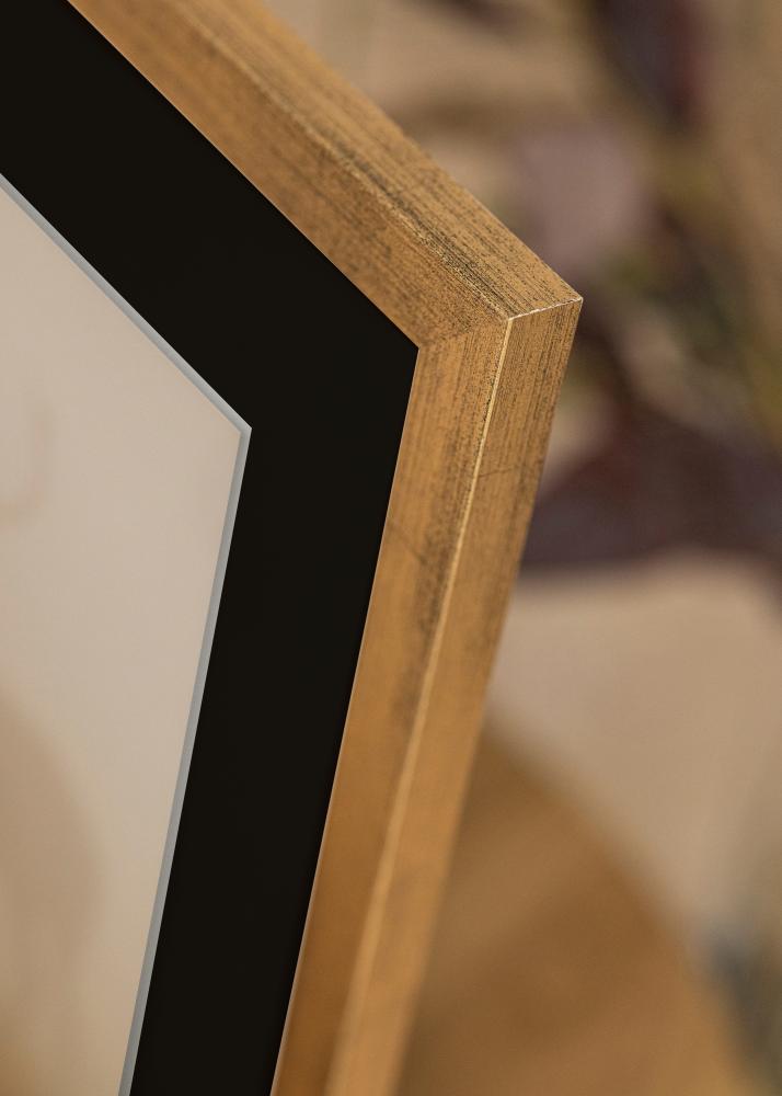 Keret Elegáns Arany 30x40 cm - Paszpartu Fekete 21x29,7 cm (A4)