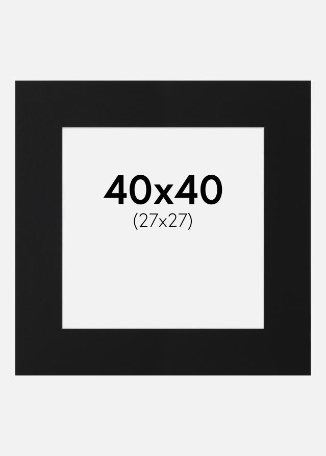 Paszpartu Fekete Standard (Fehér Mag) 40x40 cm (27x27)