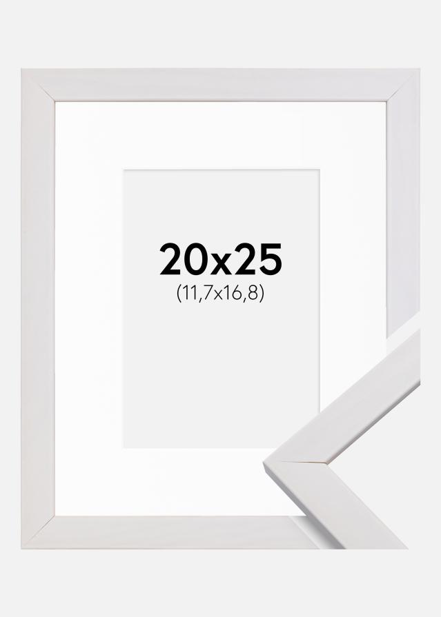 Keret Elegáns Fehér 20x25 cm - Paszpartu Fehér 5x7 inches