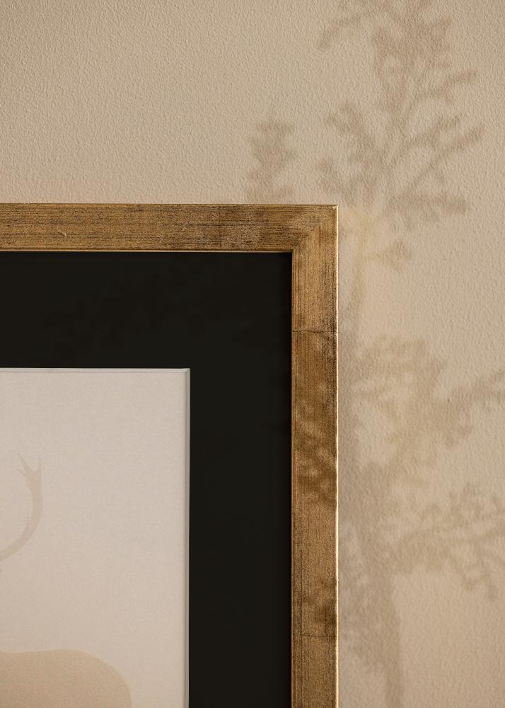 Keret Elegáns Arany 30x40 cm - Paszpartu Fekete 21x29,7 cm (A4)