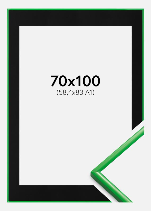 Keret New Lifestyle Grass Green 70x100 cm - Paszpartu Fekete 59,4x84 cm (A1)