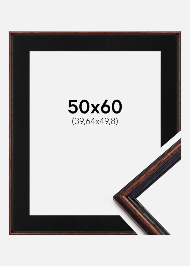 Keret Horndal Dió 50x60 cm - Paszpartu Fekete 16x20 inches