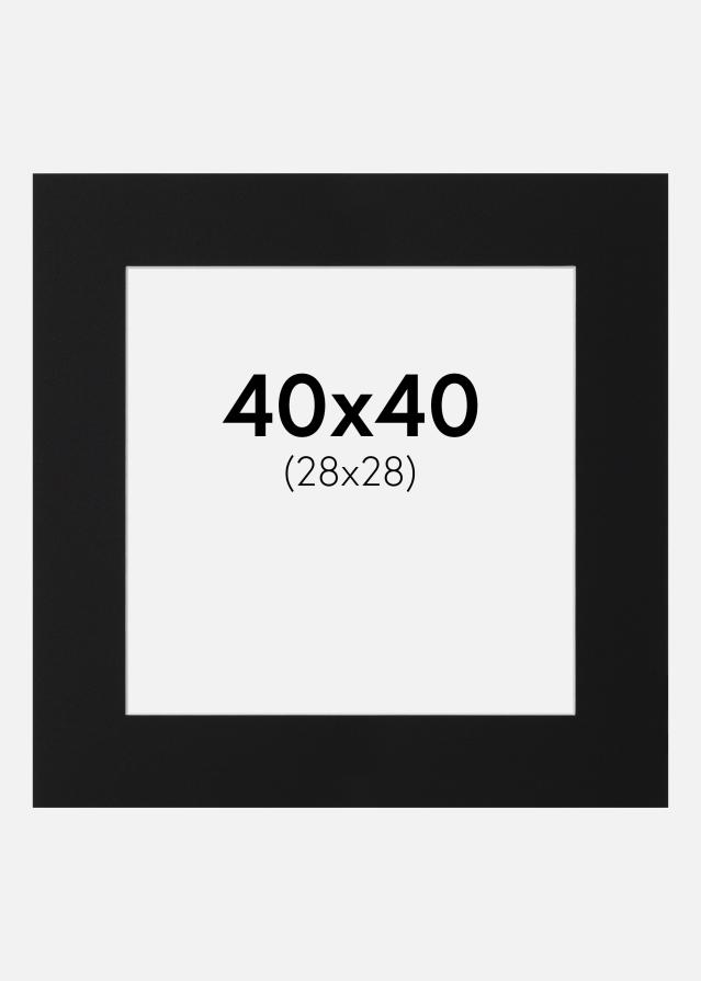 Paszpartu Fekete Standard (Fehér Mag) 40x40 cm (28x28)