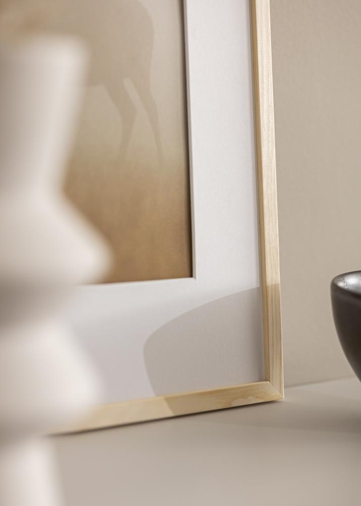 Keret Galant Erdeifenyő 30x30 cm - Paszpartu Fehér 20x20 cm