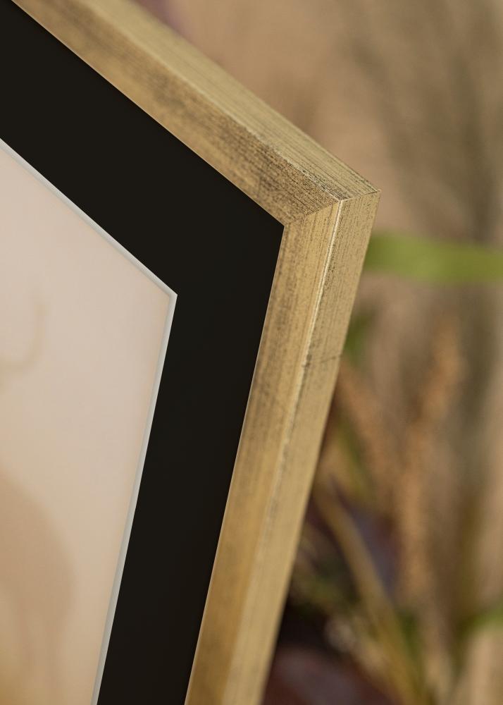 Keret Elegáns Ezüst 24x30 cm - Paszpartu Fekete 6x8 inches