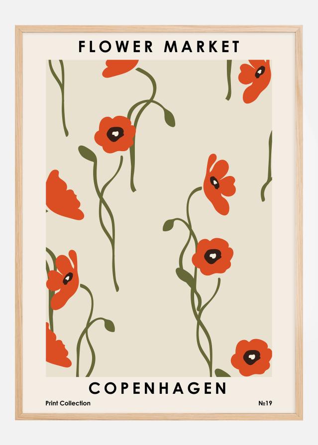 Flower Market Copenhagen Poszter