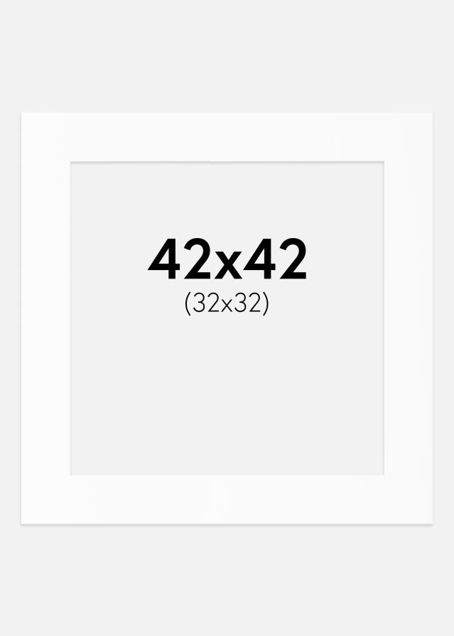 Paszpartu Standard fehér (fehér mag) 42x42 cm (32x32)