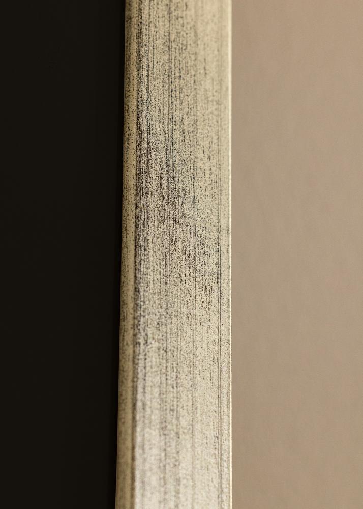 Keret Elegáns Ezüst 24x30 cm - Paszpartu Fekete 6x8 inches