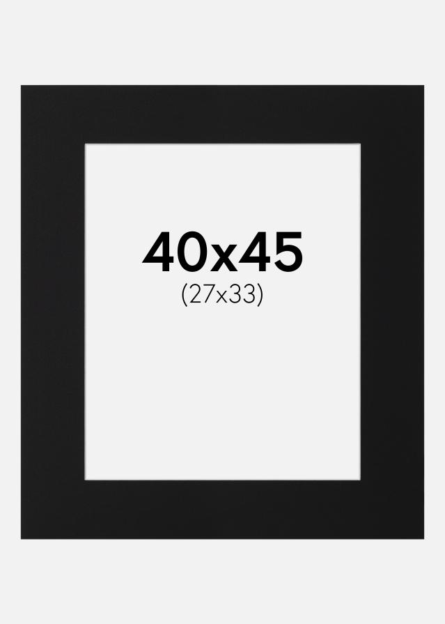 Paszpartu Fekete Standard (Fehér Mag) 40x45 cm (27x33)