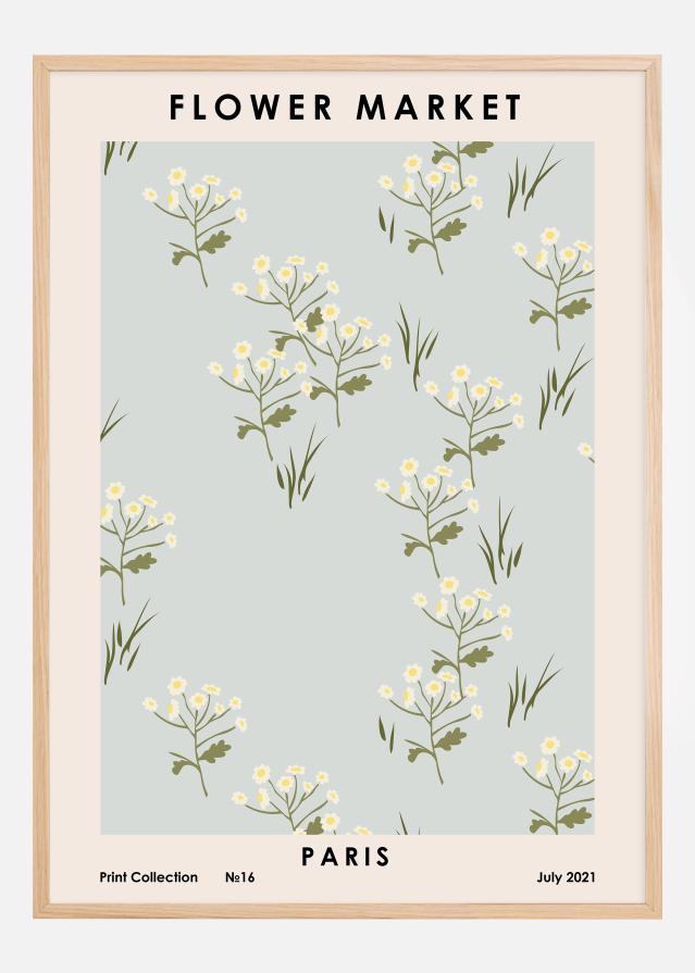 Flower Market Paris Poszter