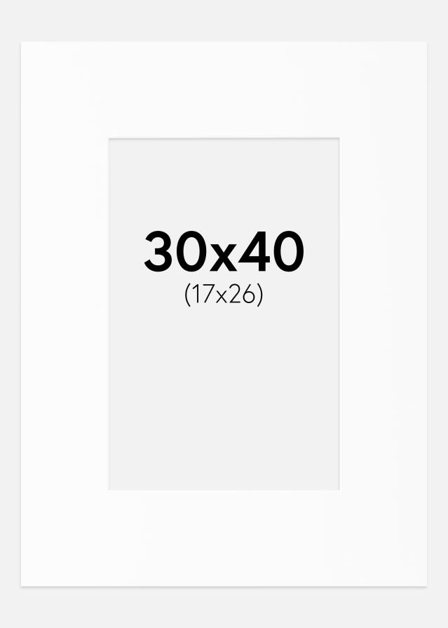 Paszpartu Canson Fehér Fehér él 30x40 cm (17x26)