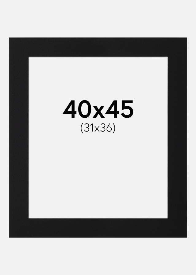 Paszpartu Fekete Standard (Fehér Mag) 40x45 cm (31x36)