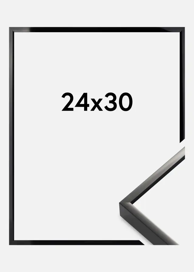 Keret Nielsen Prémium Alpha Csiszolt Fekete 24x30 cm