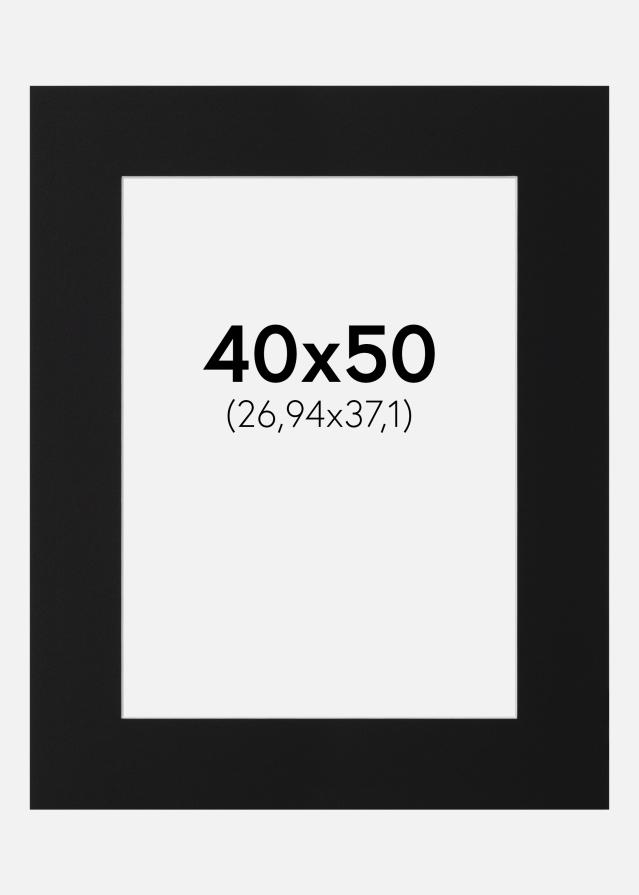 Paszpartu Fekete Standard (Fehér Mag) 40x50 cm (26,94x37,1)