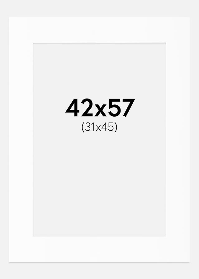 Paszpartu Standard fehér (fehér mag) 42x57 cm (31x45)