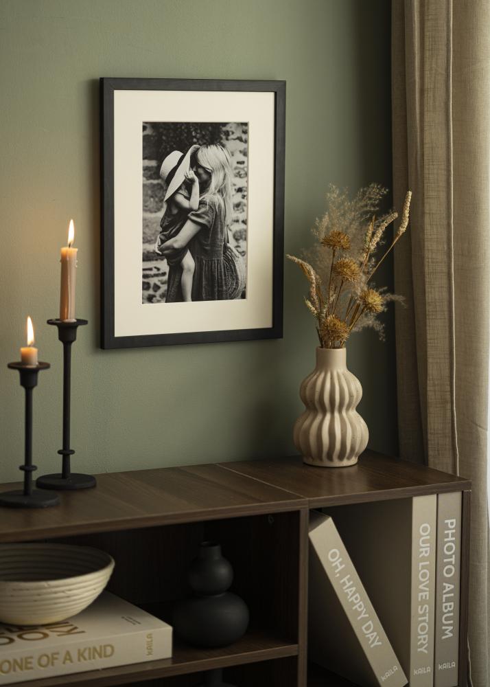 Paszpartu Piszkosfehér Fehér él 50x60 cm (39x49)