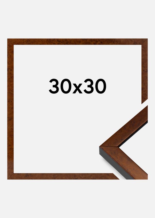 Keret Ares Akrilüveg Burr Walnut 30x30 cm