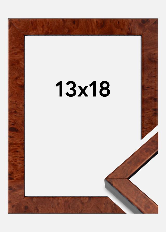 Keret Hermes Akrilüveg Burr Walnut 13x18 cm