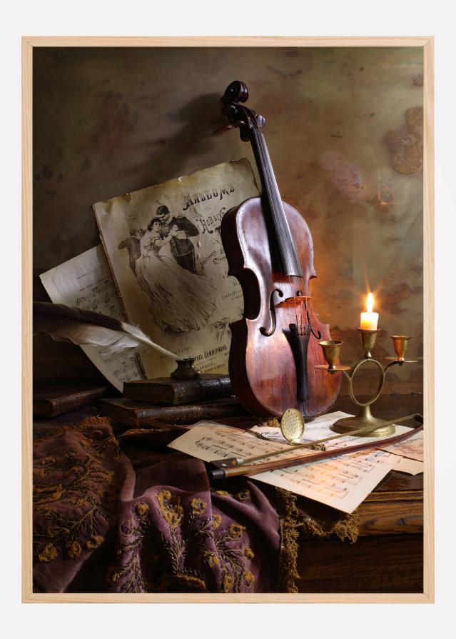 Still Life With Violin Poszter