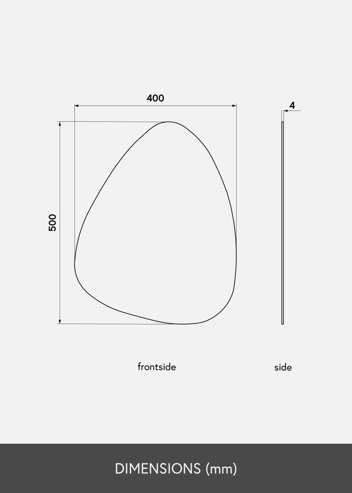 KAILA Tükör Shape I Dark Bronze 40x50 cm