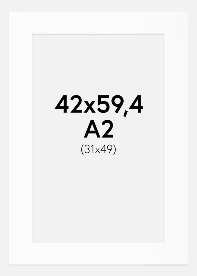 Paszpartu Standard fehér (fehér mag) 42x59,4 cm (31x49)