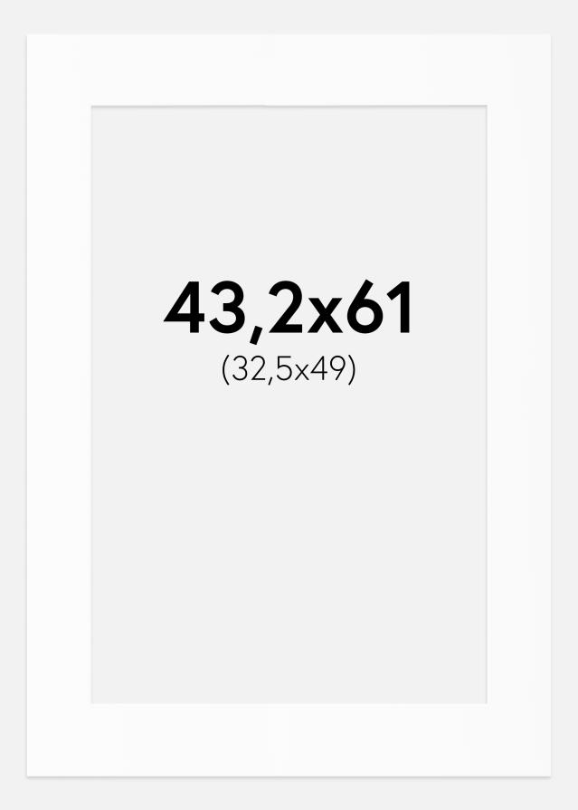 Paszpartu Standard fehér (fehér mag) 43,2x61 cm (32,5x49)