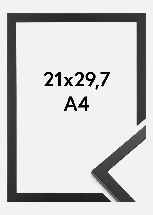 Keret Trendy Akrilüveg Fekete 21x29,7 cm (A4)