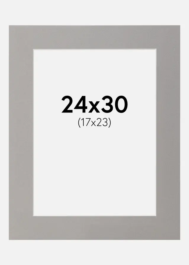 Paszpartu Szürke 24x30 cm (17x23)