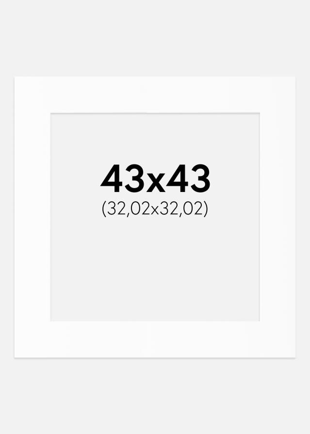 Paszpartu Standard fehér (fehér mag) 43x43 cm (32,02x32,02)