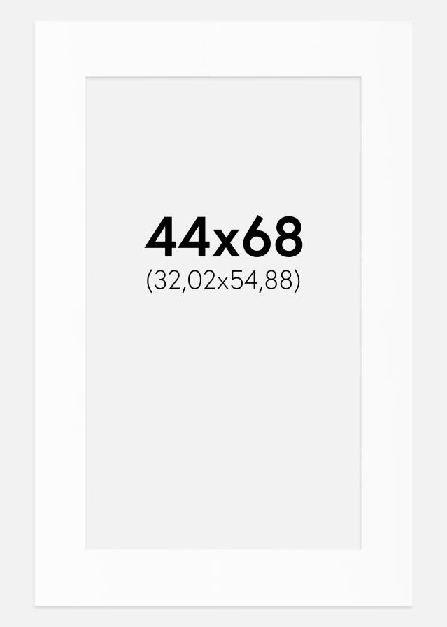 Paszpartu Standard fehér (fehér mag) 44x68 cm (32,02x54,88)