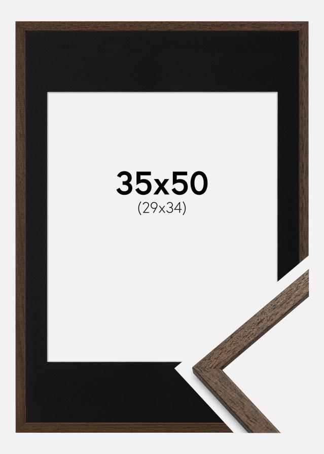 Keret Edsbyn Dió 35x50 cm - Paszpartu Fekete 30x35 cm